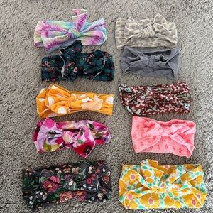 Set of 10 BABY BLING Colorful Headbands